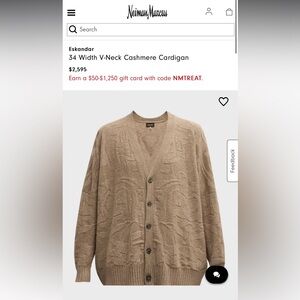 Eskandar Cardigan 100% silk